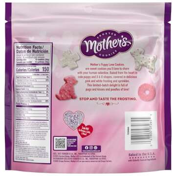 Mother's Puppy Love Cookies, 1 Resealable 9 Oz Bag