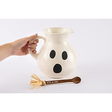 Mud Pie Ghost Pitcher Set for Halloween Fun and Decor