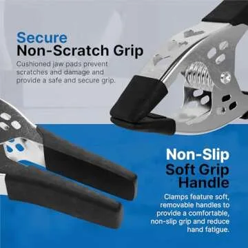 6 Inch Heavy Duty Spring Clamp Set - Perfect for Woodworking