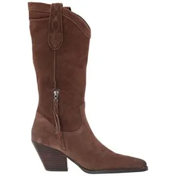 Sam Edelman Women's Olive Taupe Jamie Western Boot Comfort and Style