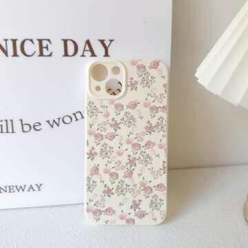 Lovmooful iPhone 13 Case Cute Floral Design