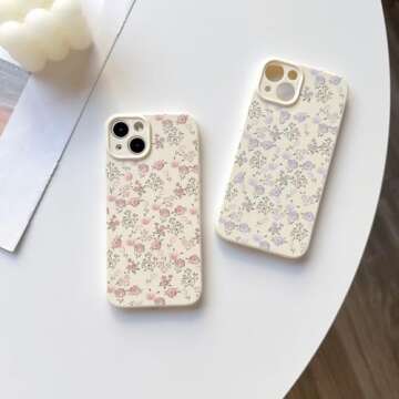 Lovmooful iPhone 13 Case Cute Floral Design
