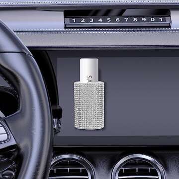 QUIINWNR Car Accessories for Women,Car Lip Balm Holder,Easy to Install, The Exterior is Made of Czec...