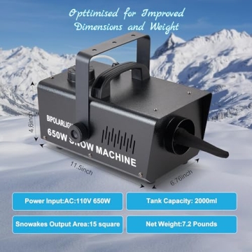 Snow Machine 650W With Remote Control For Events
