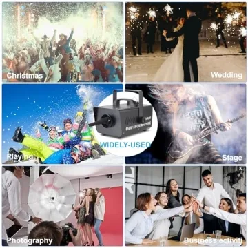 Snow Machine 650W With Remote Control For Events