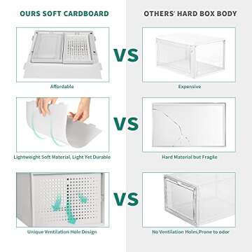 YITAHOME XL Shoe Storage Box for All Shoe Sizes