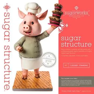 Innovative Sugarworks Sugar Structures Cake Decorating Armature Kit, Standing 2 Legged, for 3D Cakes, Sculpted Cakes, and Gravity-Defying Wedding Cakes