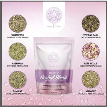 Magic V Steam Seat Yoni Kit, 5 Pack Herbs Bundle 30 Steam Sessions, Portable Vaginal Spa, Sitz Bath Better Results with Longer Consistent Steam Sessions (Lavender)