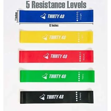 Thirty48 Gliding Discs and Resistance Bands for Home Fitness