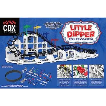 CDX Blocks Little Dipper: Interactive STEM Roller Coaster Kit