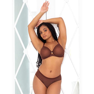 Curvy Couture Sheer Mesh Plus Size Bra for Comfort and Style