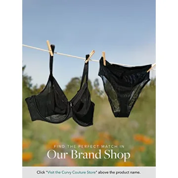 Curvy Couture Sheer Mesh Plus Size Bra for Comfort and Style