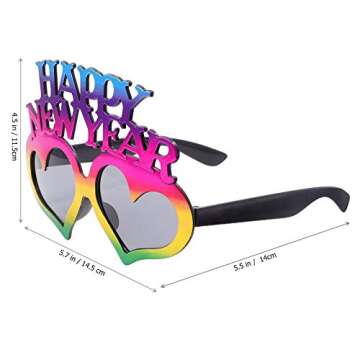 Bright and Fun Happy New Years Glasses for Parties