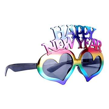Bright and Fun Happy New Years Glasses for Parties