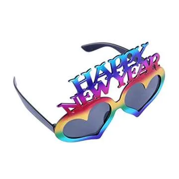 Bright and Fun Happy New Years Glasses for Parties