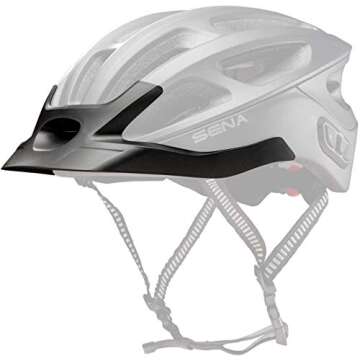 Sena Visor for R1 Series Cycling Helmet (Black, Medium/Small)