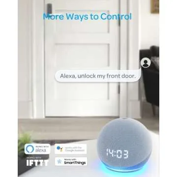 ULTRALOQ Lever, WiFi Smart Lock with Bridge, Heavy Duty 5-in-1 Keyless Entry Door Locks, Fingerprint Lock with Keypads and Voice Guide, Smart Door Lock for Front Door, Home and Office