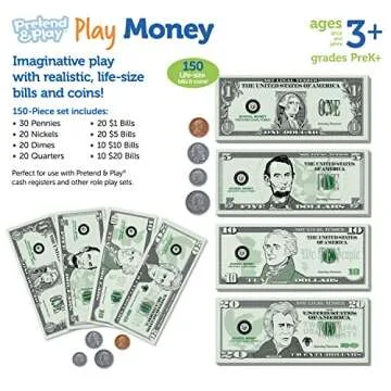 Learning Resources Pretend Play Money Set for Kids