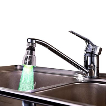 Color Changing LED Faucet Light Enhances Home Ambiance