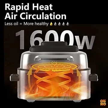 OHHO 7-In-1 Air Fryer Grill Combo with Digital Control