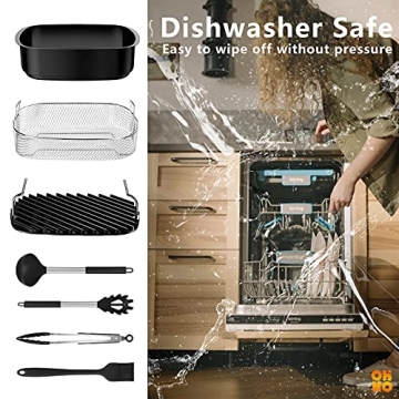 OHHO 7-In-1 Air Fryer Grill Combo with Digital Control