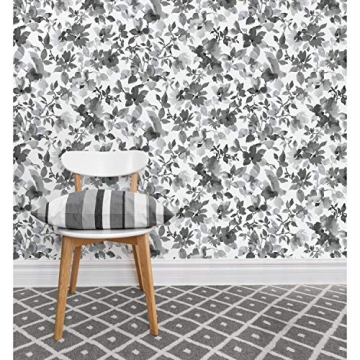 RoomMates Neutral Watercolor Floral Wallpaper for Easy DIY