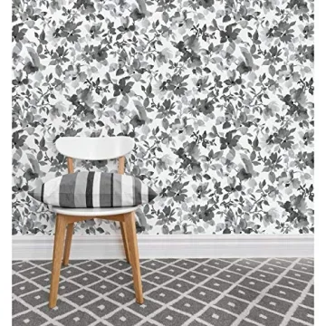 RoomMates Neutral Watercolor Floral Wallpaper for Easy DIY