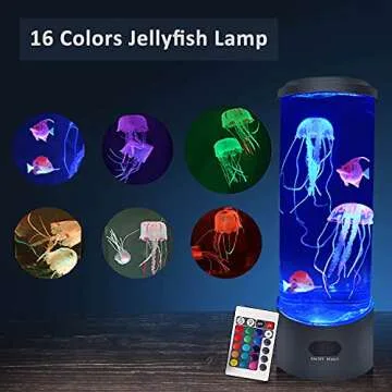 Jellyfish Lava Lamp - 16 Color Changing Night Light