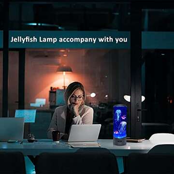 Jellyfish Lava Lamp - 16 Color Changing Night Light