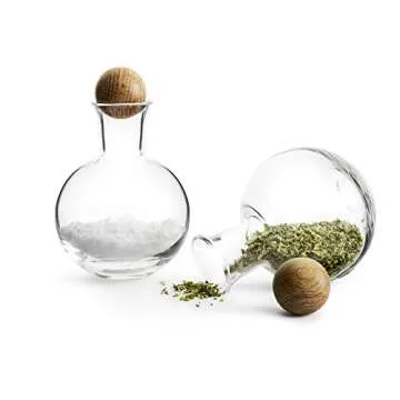 Elegant Hand-Blown Spice Storage Bottles for Kitchen