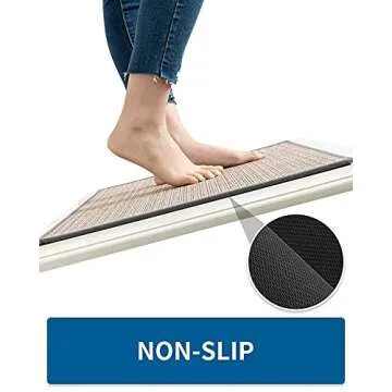 Washable Non-Slip Kitchen Rugs for Easy Care and Style
