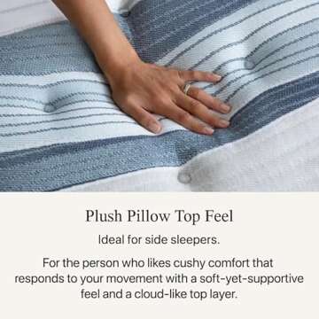 Beautyrest Harmony Lux Coral Island 15.75" Plush Pillow Top Queen Mattress - Cooling Technology, CertiPUR-US Certified Memory Foam, Supportive Pocketed Coils and Edge Support