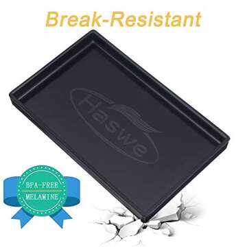 Haswe Seed Sprouting Jar Kit (JARS NOT INCLUDED) - 4 Stainless Steel Screen Sprout Lids，1 Melamine Tray, Stand and Canning Brush for Wide Mouth Mason Jar | Growing Broccoli, Alfalfa, Mung Bean