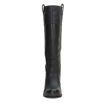 Lucky Brand Women's Hybiscus Riding Boot Fashion, Black, 7