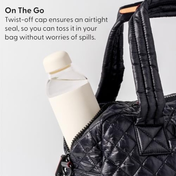 W&P Porter Glass Water Bottle with Silicone Sleeve - 20oz