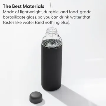 W&P Porter Glass Water Bottle with Silicone Sleeve - 20oz