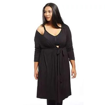 Motherhood Maternity Women's Maternity Seamless Clip Down Nursing Bra, Black, 1X