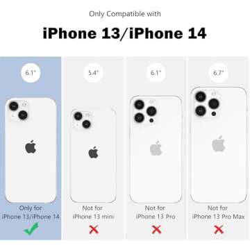 ZTOFERA iPhone 13/14 Magnetic Floral Case - Cute & Protective