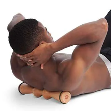 Body Back Wood Back Roller, Spine Stretcher & Aligner, Ma Roller, Back Cracker for Back Pain Relief ...