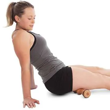 Body Back Wood Back Roller, Spine Stretcher & Aligner, Ma Roller, Back Cracker for Back Pain Relief and Muscle Recovery, Manual Back Massager, Wood Therapy Massage Tool (15 inch)