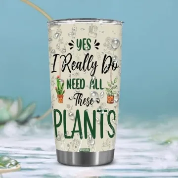 WHIDOBE 20 oz Gardening Tumbler for Plant Lovers
