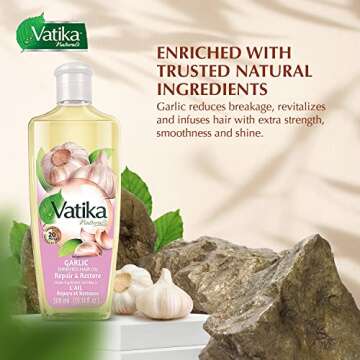 Dabur Vatika Naturals Garlic Enriched Hair Oil 300ml