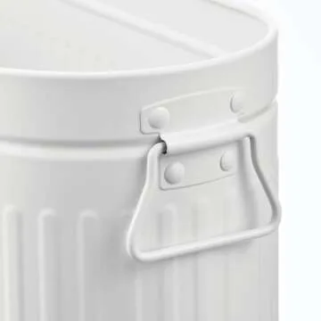 mDesign Large Steel Free Standing Toilet Paper Organizer, 6-Roll Tissue Storage Holder Container Bin for Bathroom Floor, Fits Under Sink, Vanity, Shelf, In Cabinet, or Corner, Oscar Collection - White