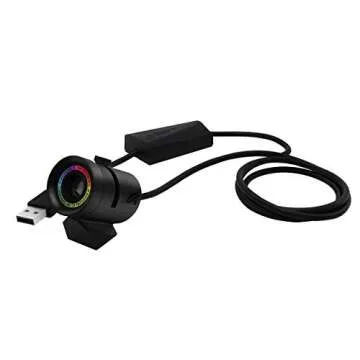 ASUS ROG Spotlight Logo Projector - 360-degree Rotatable Lens | Aura Sync RGB Lighting | Magnetic Base for Versatile Placement Options | USB Connection | Portable, Black