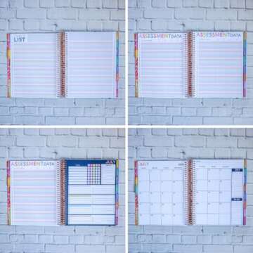 Generic 2024-2025 Premium Teacher Planner By Berteau and Co, Weekly and Monthly, Hard Cover, 8-1/2'"" X 11"", Gerry Brooks Cover (July 2024 - August 2025)