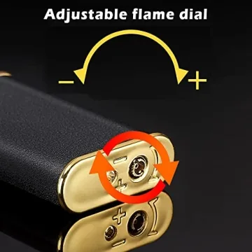 Laicengo Jet Torch Lighter, Cool Crocodile Lighter, Soft/Jet Flame Switchable Lighter, Metal Pípe Lighter with Adjustable Flame Dial, Butane Refillable for Men/Husband (Fuel not Included)
