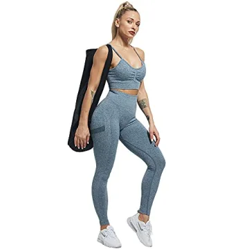 CHRLEISURE Stylish Butt Lifting Leggings Set for Women