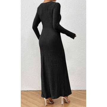 Shop MITILLY Long Sleeve Fall Maxi Dress for Women 2024