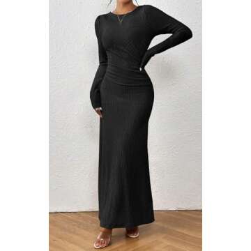 Shop MITILLY Long Sleeve Fall Maxi Dress for Women 2024