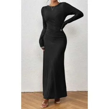 Shop MITILLY Long Sleeve Fall Maxi Dress for Women 2024